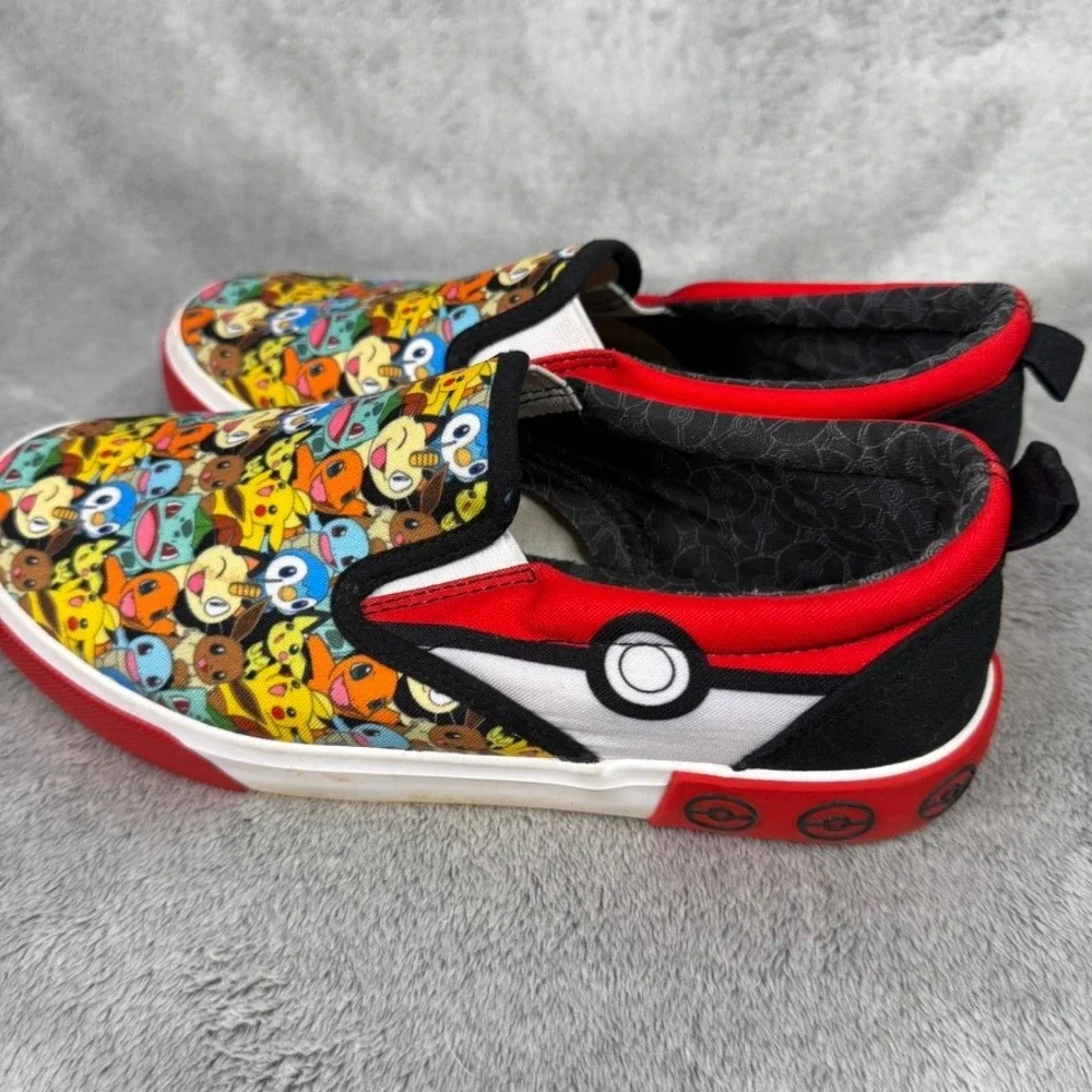 Kids Pokemon Slip‎ On Shoes Size 5 Pikachu Charmander Bulbasaur Squirtle